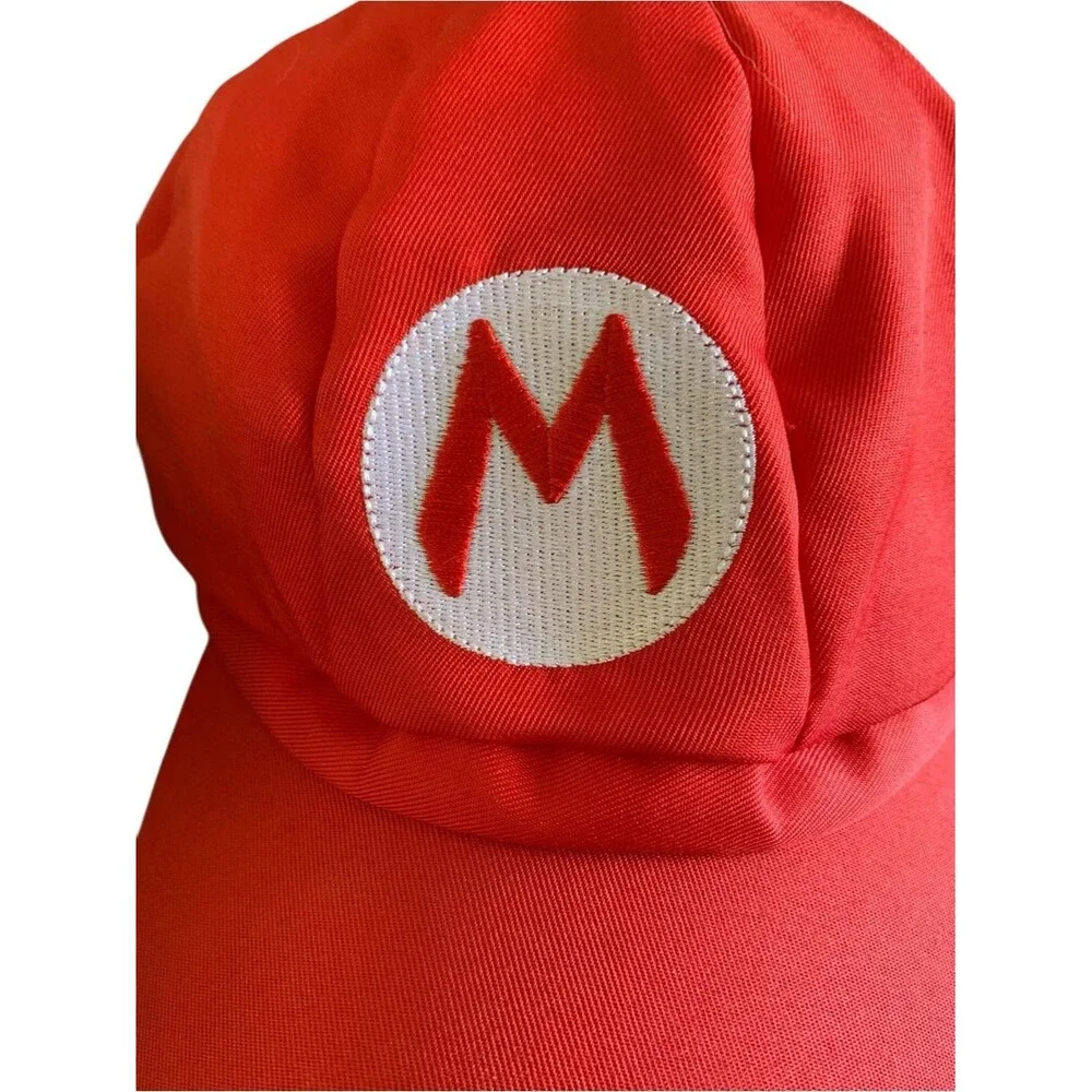 Lot of 2 Mario & Luigi Youth Size Unisex Nylon Caps Unbranded